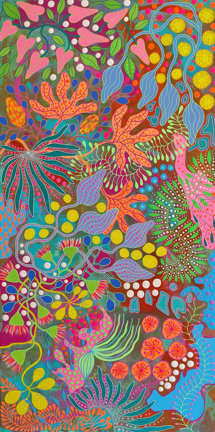 Hidden Tropics Oxana Lazari Original painting for sale