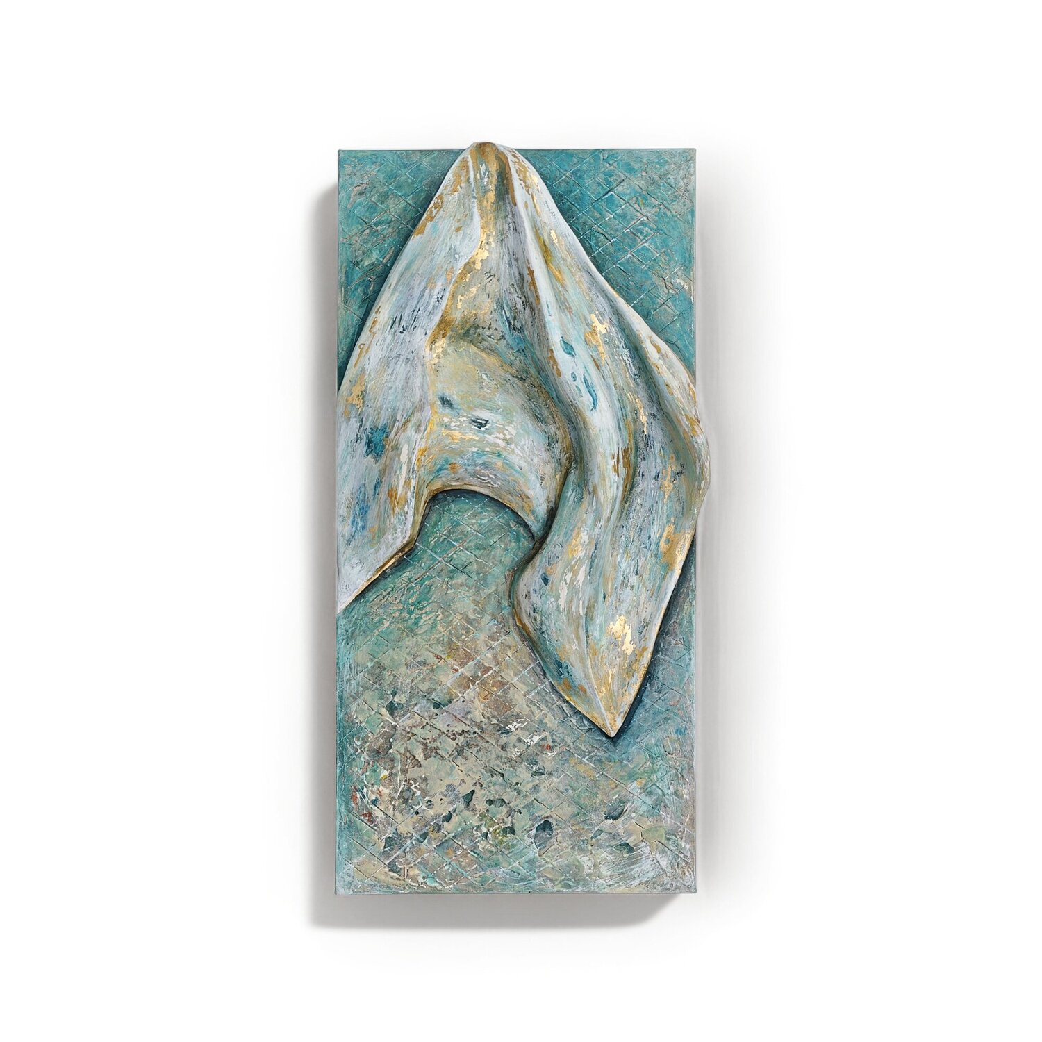 golden cloth 3D Kim Benz Original painting for sale