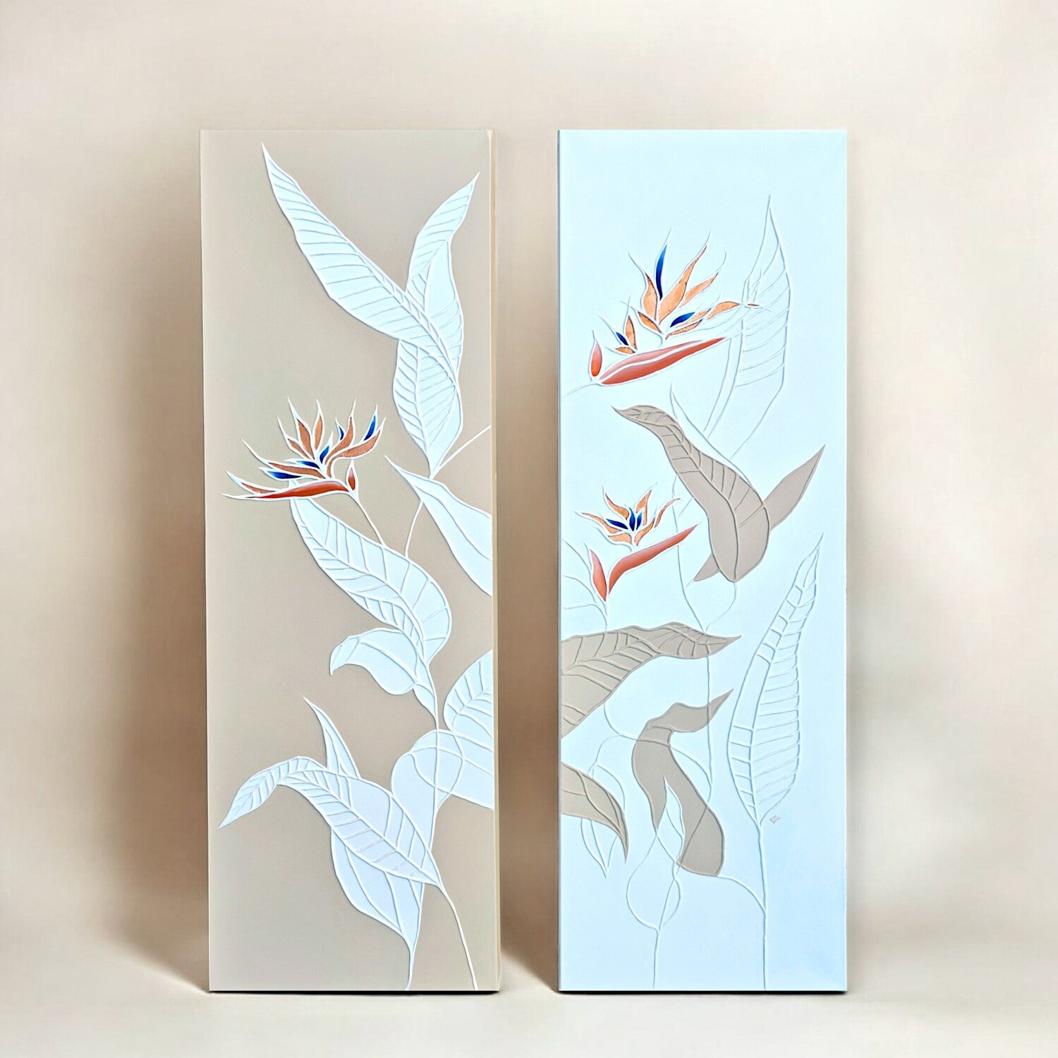 Harmony 3D, dual piece Kim Benz Original painting for sale