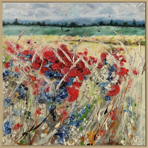 Poppy fields by Liliya Kirchberger, Painting for Sale on Select