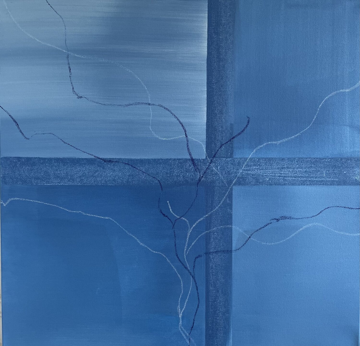 ECLAIRS ( 3 toiles) Laurence Thomas-Thiebau Original painting for sale