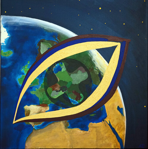 Auge Gottes by Siegmar Ahlvers, Painting for Sale on Select