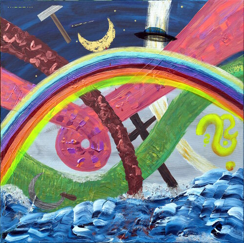 Die Welt von morgen by Siegmar Ahlvers, Painting for Sale on Select