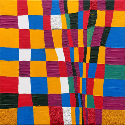 Farbnetz by Siegmar Ahlvers, Painting for Sale on Select