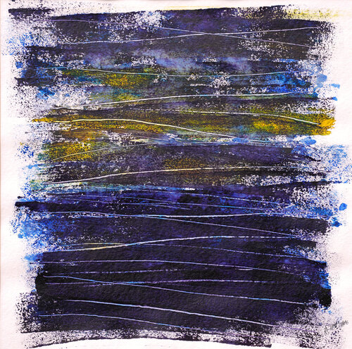 Indigo Sky by Siegmar Ahlvers, Painting for Sale on Select
