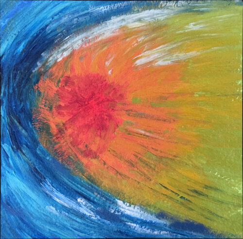 Feuerkomet by Siegmar Ahlvers, Painting for Sale on Select