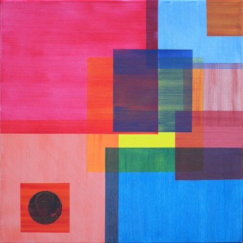 Transluzentis 03 mit Exoplanet by Siegmar Ahlvers, Painting for Sale on Select