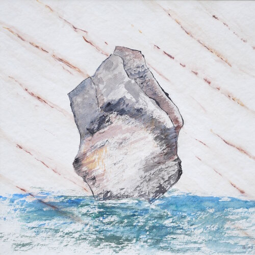 Marmo nero di Carrara - Schwarzer Marmor aus Carrara by Siegmar Ahlvers, Painting for Sale on Select