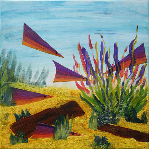 Unterwasserwelt by Siegmar Ahlvers, Painting for Sale on Select