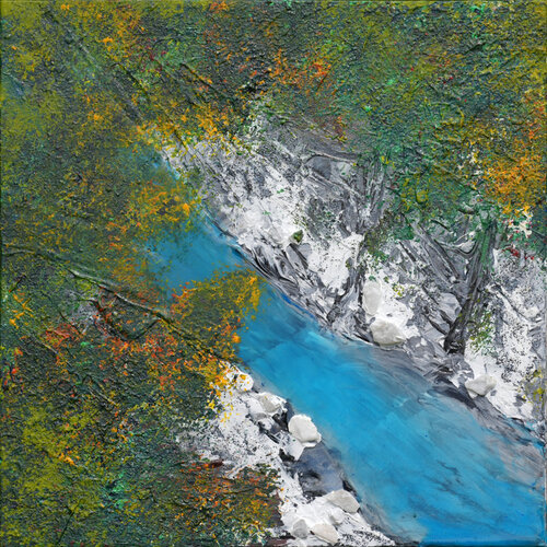 Hokitika Gorge Szene 01 by Siegmar Ahlvers, Painting for Sale on Select