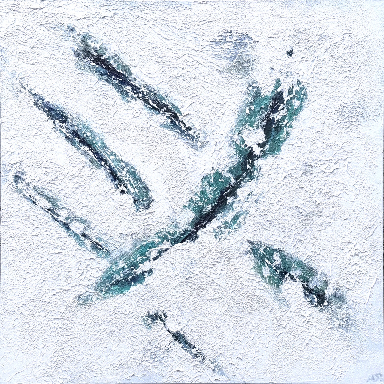 Gletscherspalten Siegmar Ahlvers Original painting for sale