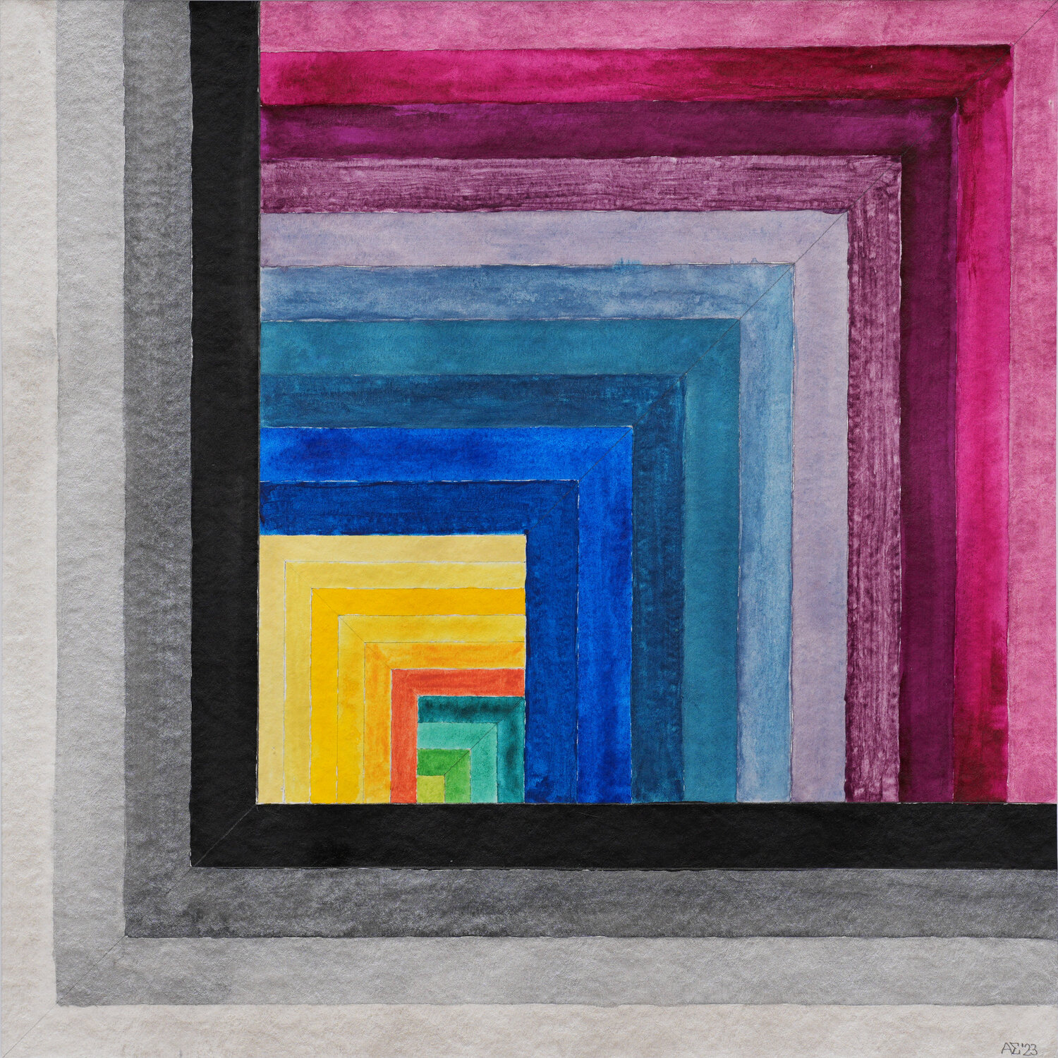 Raumrichtungswechsel Siegmar Ahlvers Original painting for sale