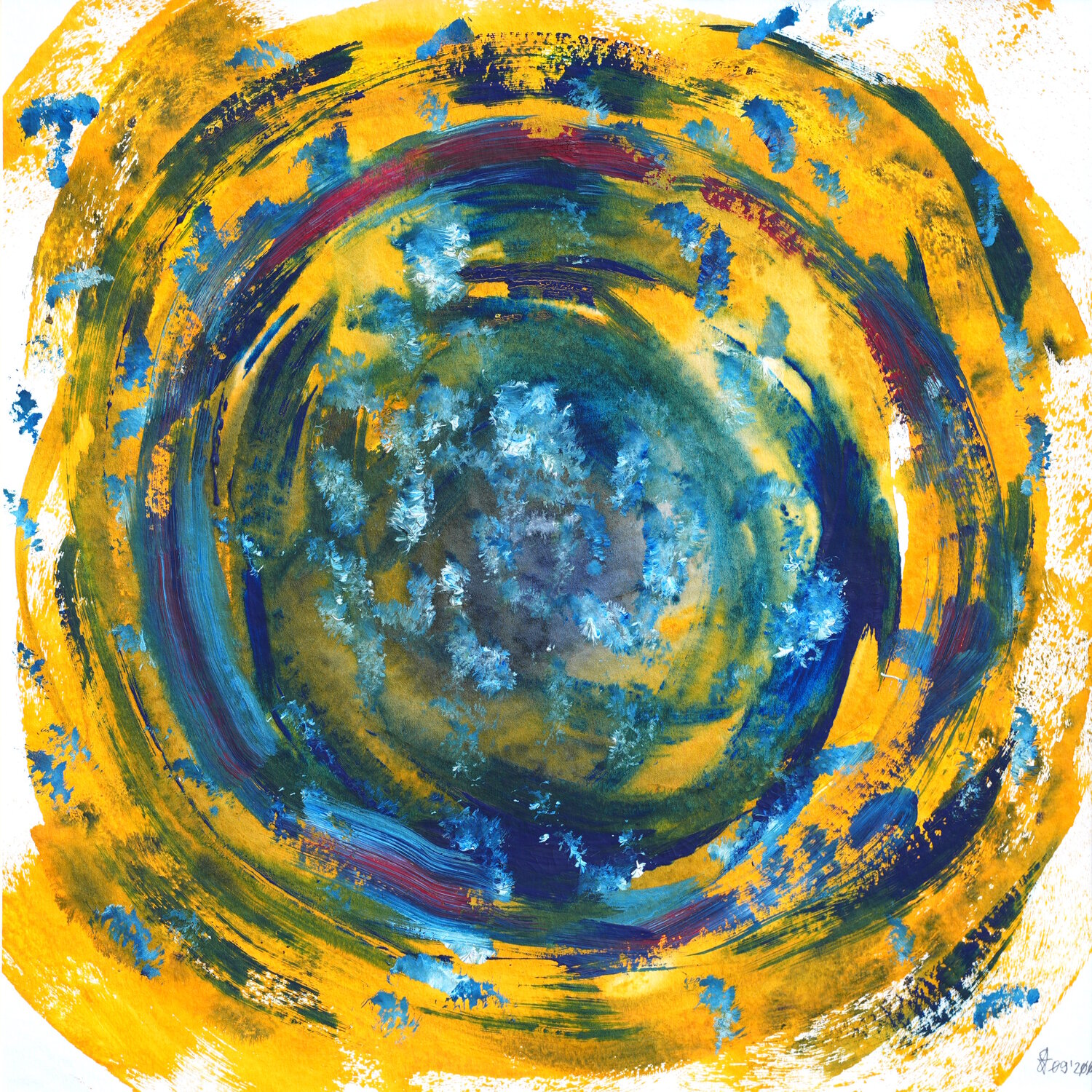Sonnenwind Siegmar Ahlvers Original painting for sale