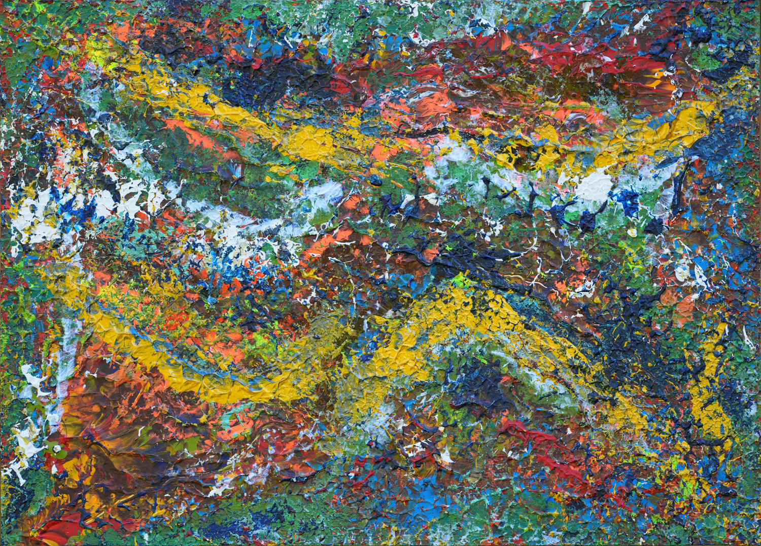 Earth Top View 012 Siegmar Ahlvers Original painting for sale