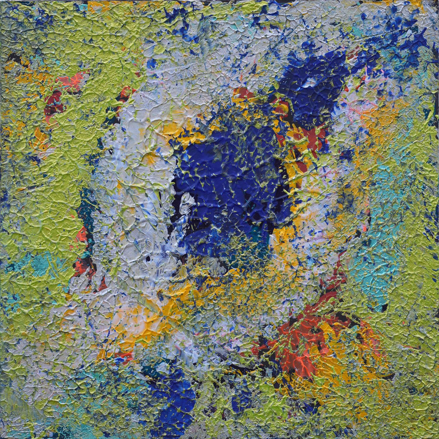 Earth Top View 009 Siegmar Ahlvers Original painting for sale