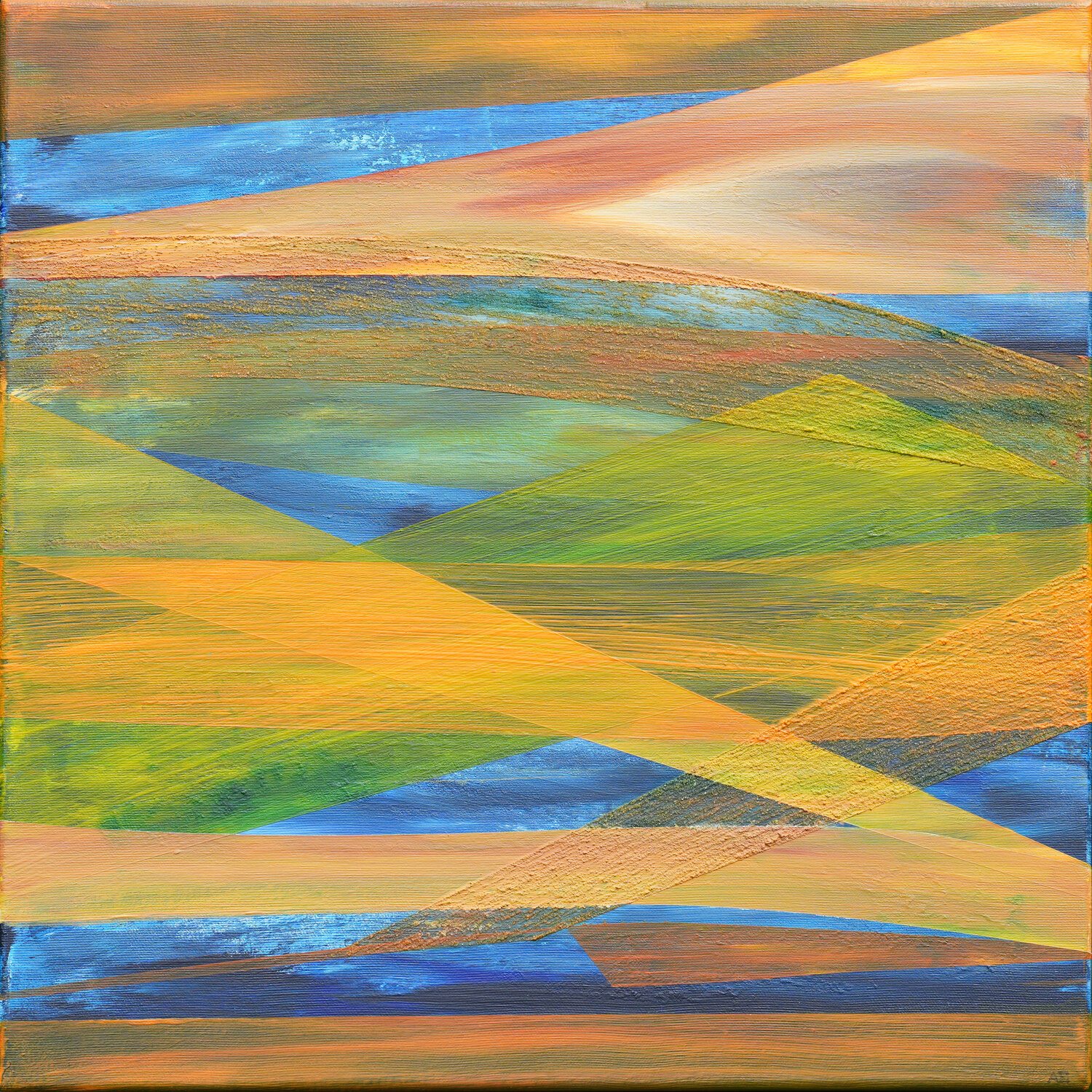 Transluzentis 10 Wasserführende Schichten Siegmar Ahlvers Original painting for sale