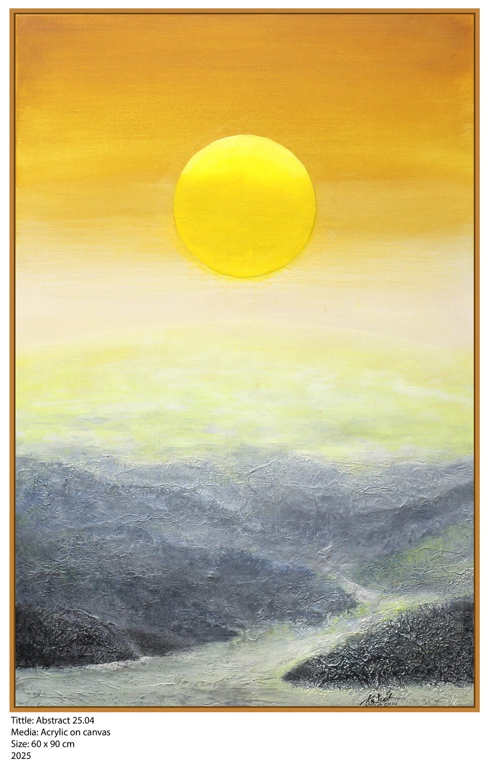 ABSTRACT 25.04 Eddie Chiu Original painting for sale