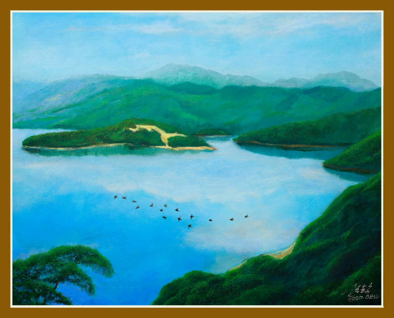 Landscape 13.02 Eddie Chiu Original painting for sale