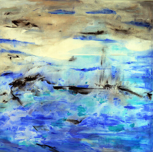 La luz después de la tormenta by Ana Castro Feijoo, Painting for Sale on Select