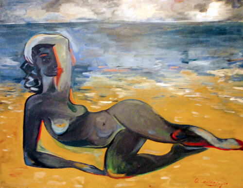 Desnudo Mexicano by Ana Castro Feijoo, Painting for Sale on Select