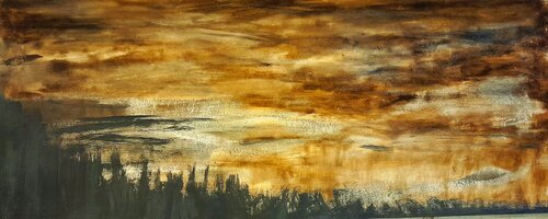 Horizonte I by Ana Castro Feijoo, Painting for Sale on Select