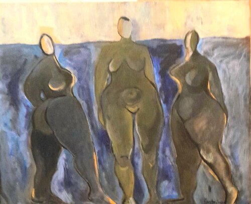 Trio by Ana Castro Feijoo, Painting for Sale on Select