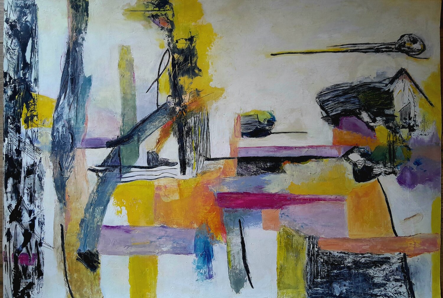 Viaje lineal Ana Castro Feijoo Original painting for sale