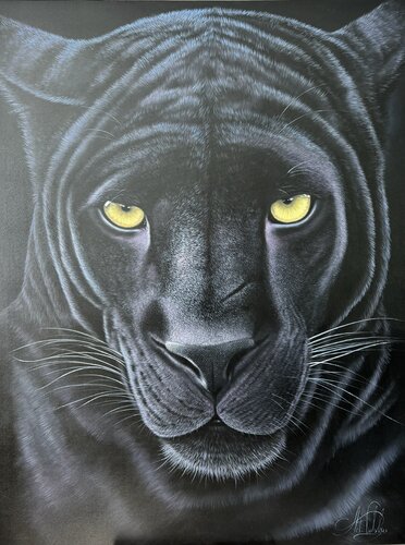 Black Panther by Artak Galstyan, Painting for Sale on Select