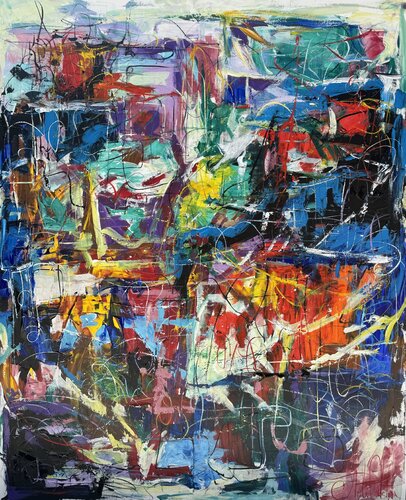 “Symphony of Colors”. by Artak Galstyan, Painting for Sale on Select