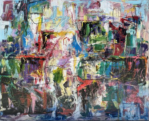 Struggle by Artak Galstyan, Painting for Sale on Select