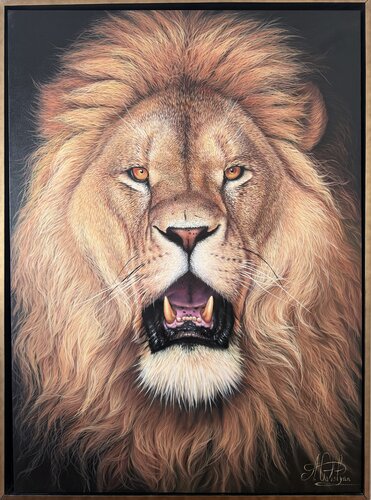 lion by Artak Galstyan, Painting for Sale on Select
