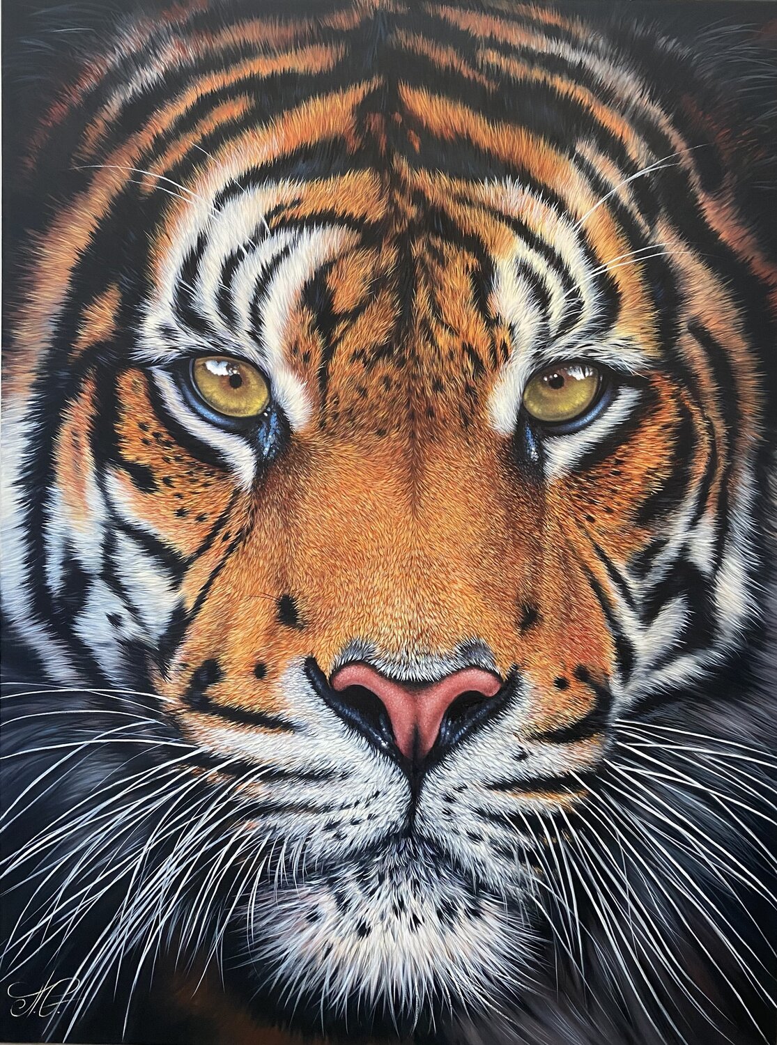 Tiger Artak Galstyan Original painting for sale