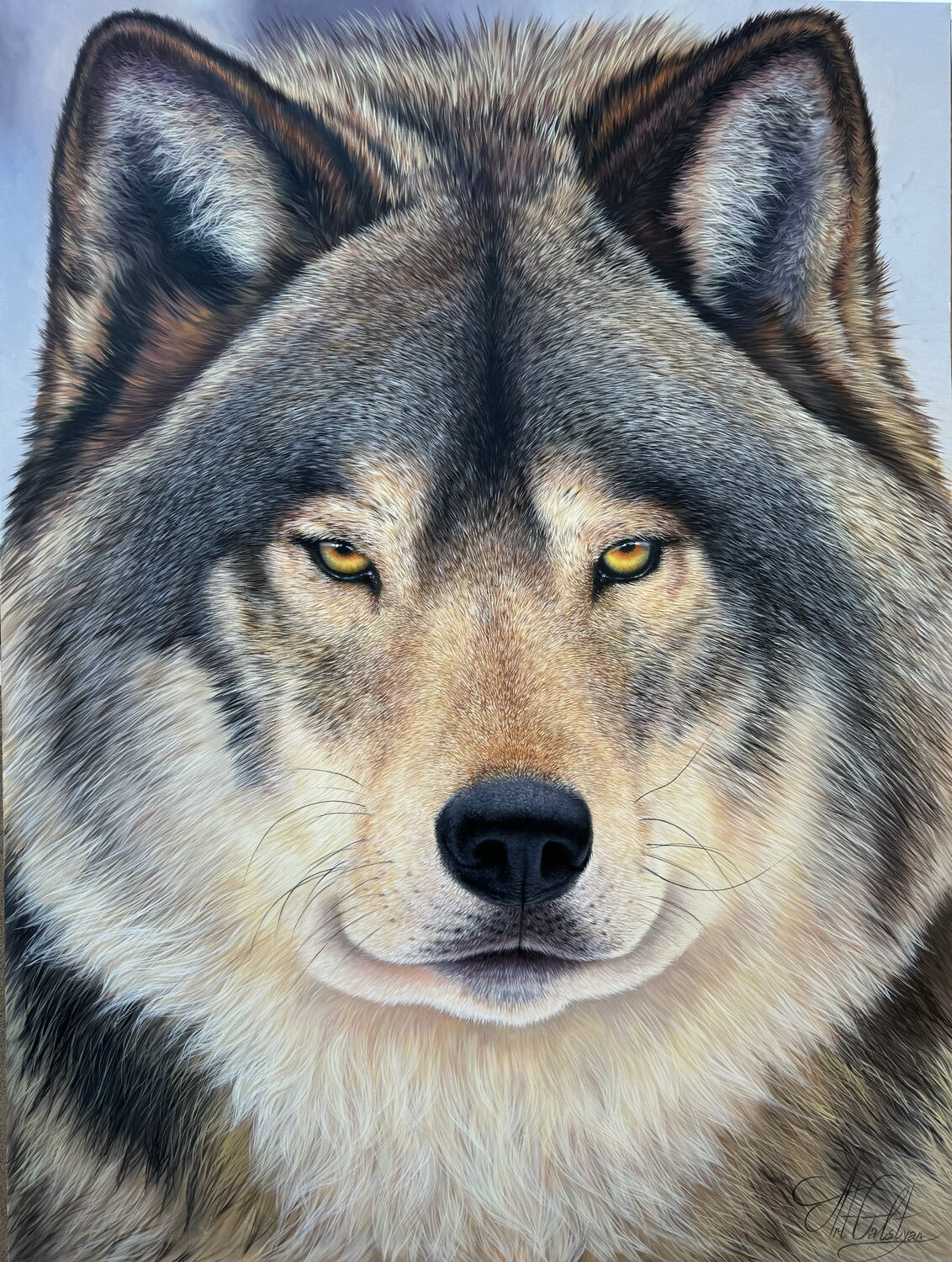 wolf Artak Galstyan Original painting for sale