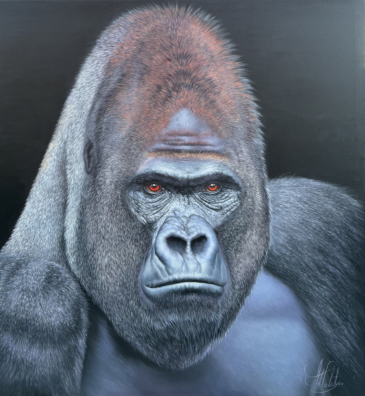 Gorilla Artak Galstyan Original painting for sale