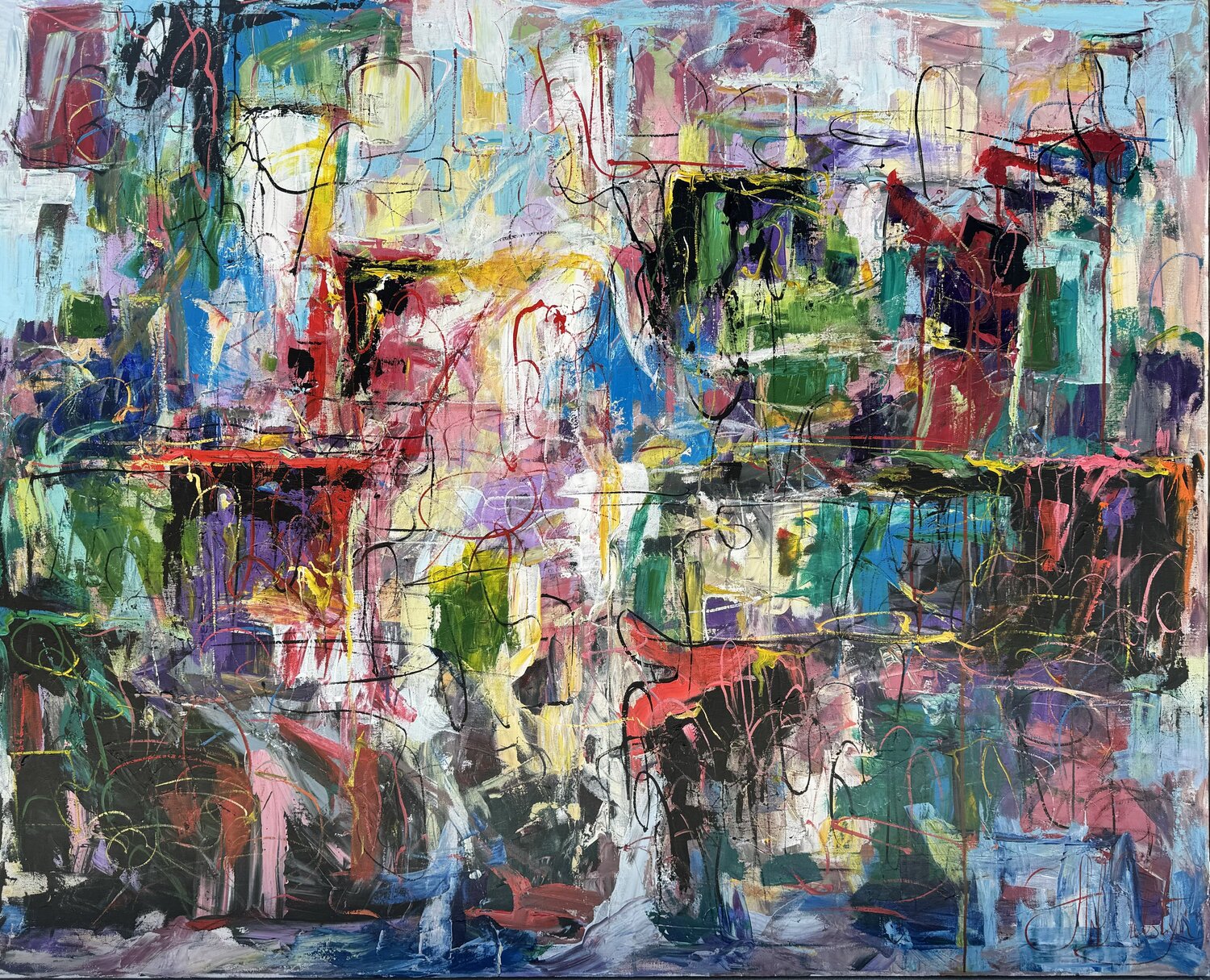 Struggle Artak Galstyan Original painting for sale