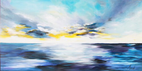 Der Sonne entgegen by Ulla Mersch, Painting for Sale on Select