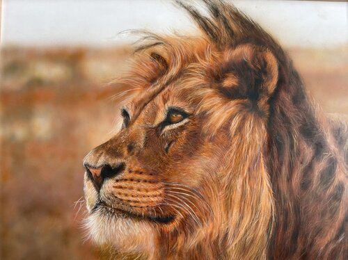 lION by Maria Arias, Painting for Sale on Select