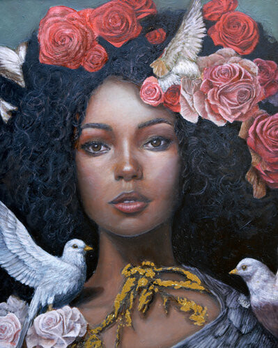 Afrodite by Maria Arias, Painting for Sale on Select