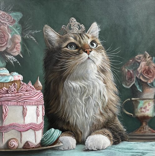 Tiny Princess by Maria Arias, Painting for Sale on Select