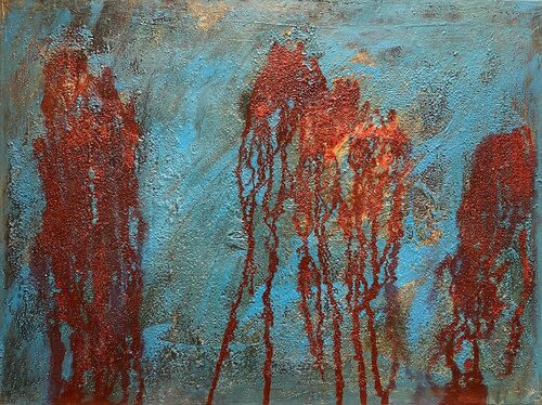 “Fließende Tiefen” by Ilona Pausder, Painting for Sale on Select
