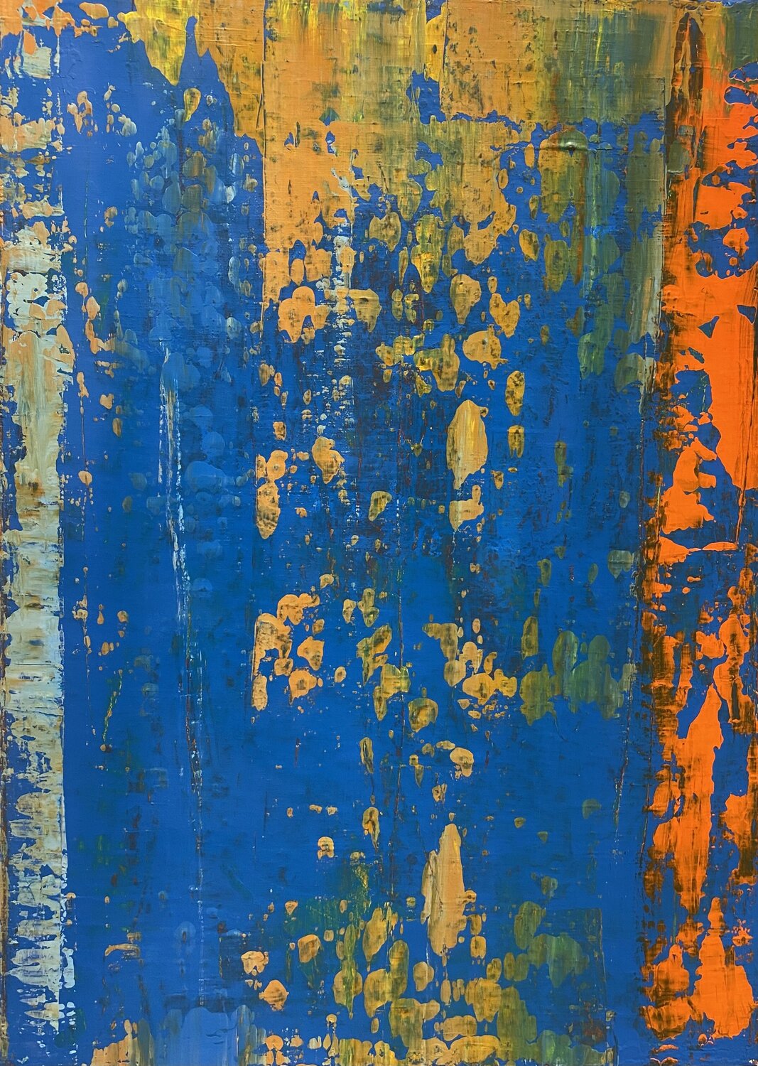 Horizontale Resonanz (zwei Kunstwerke) Ilona Pausder Original painting for sale
