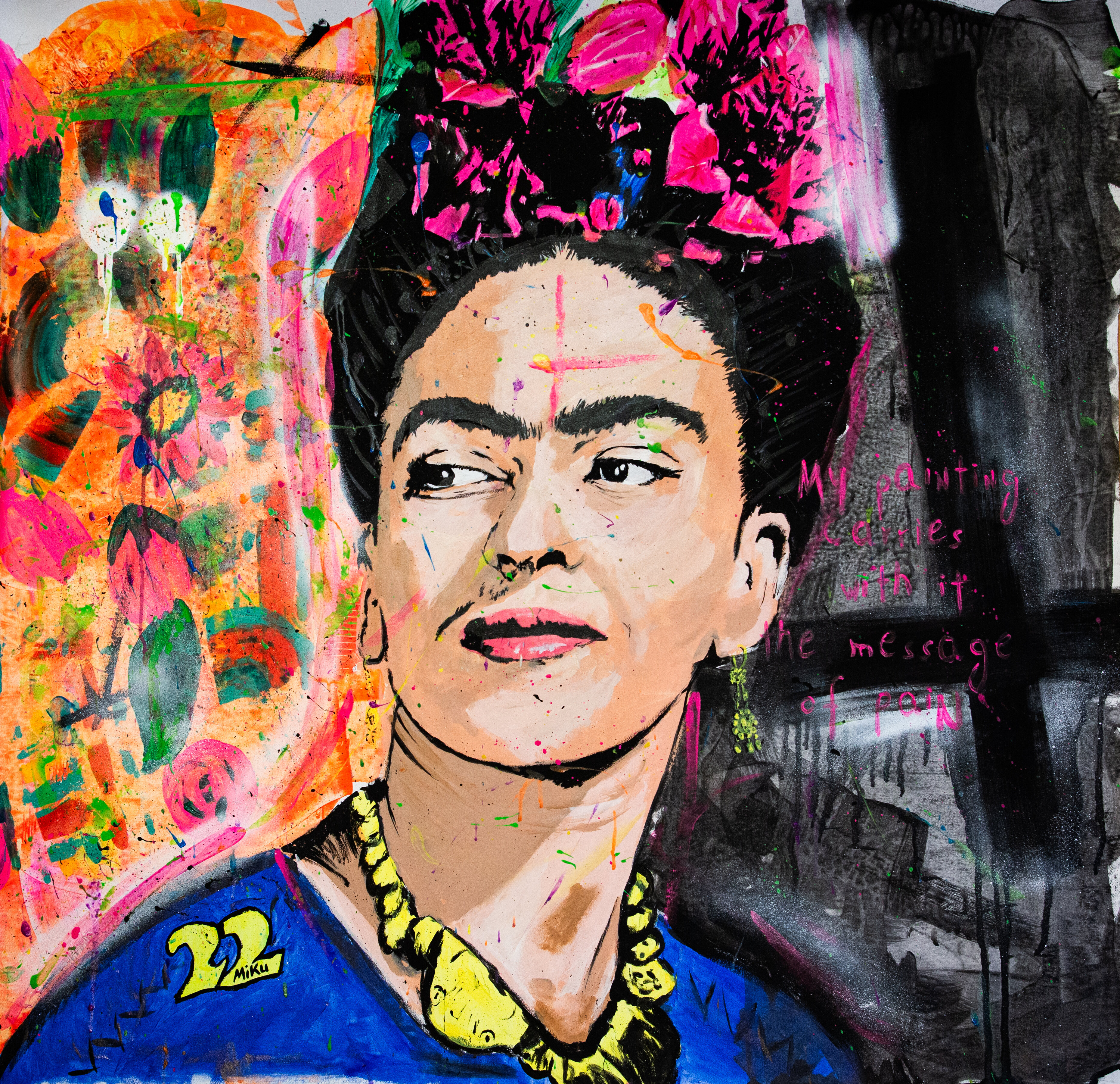 Frida's message of pain (Frida Kahlo)