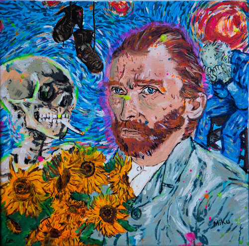 vincent's world (van gogh tribute) by Michael "MiKu" Kuhn, Painting for Sale on Select