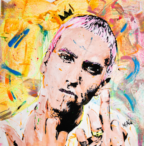 EMINEM - F**K YOU by Michael "MiKu" Kuhn, Painting for Sale on Select