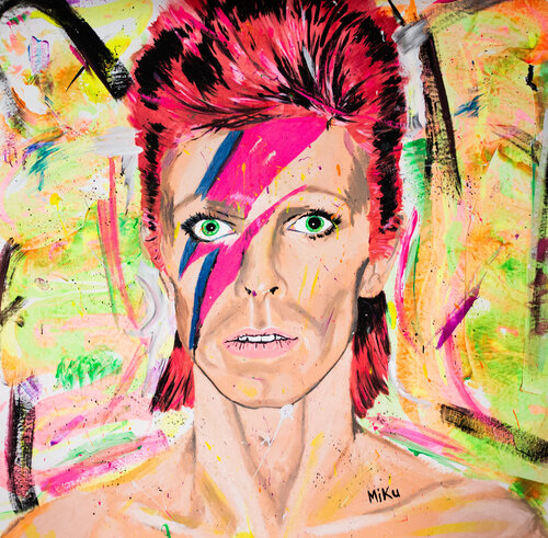 Bowie is bigger than the artwork by Michael "MiKu" Kuhn, Painting for Sale on Select