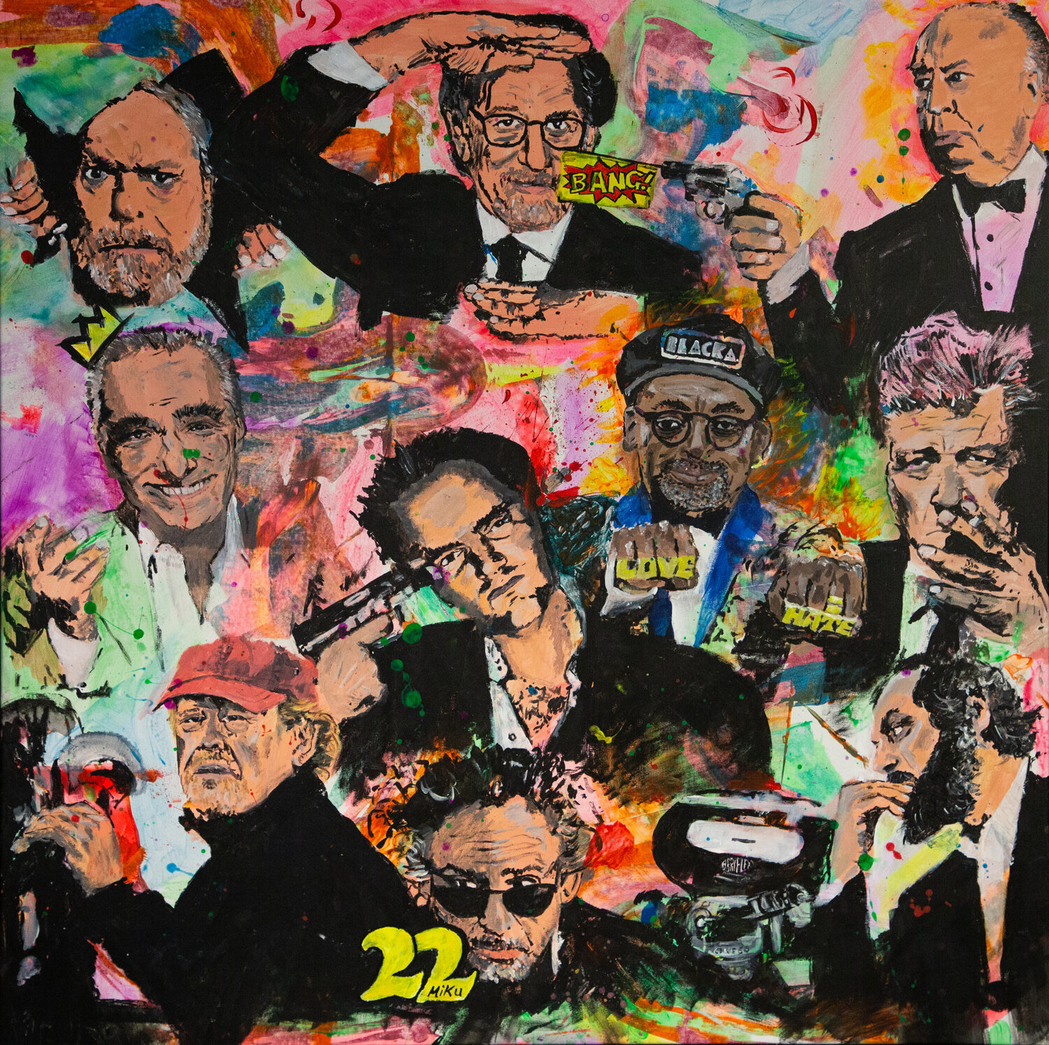 tribute of my heroes #2 Michael "MiKu" Kuhn Original painting for sale