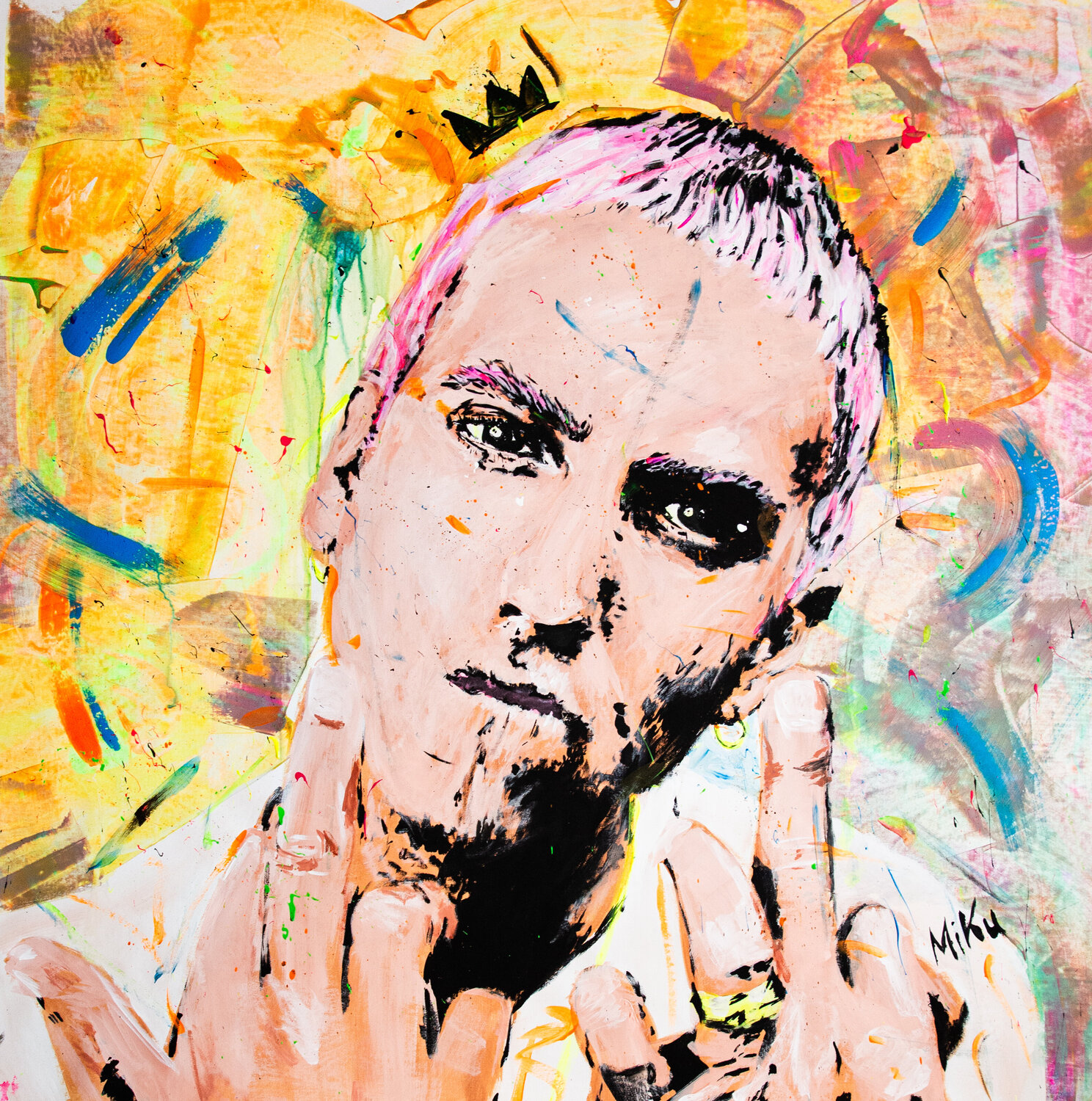 EMINEM - F**K YOU Michael "MiKu" Kuhn Original painting for sale