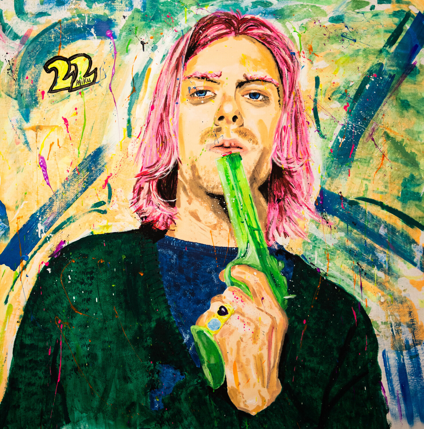 Water Gun Kurt Michael "MiKu" Kuhn Original painting for sale