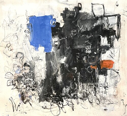" It's Never Just Black and White" by Stephanie Visser, Painting for Sale on Select