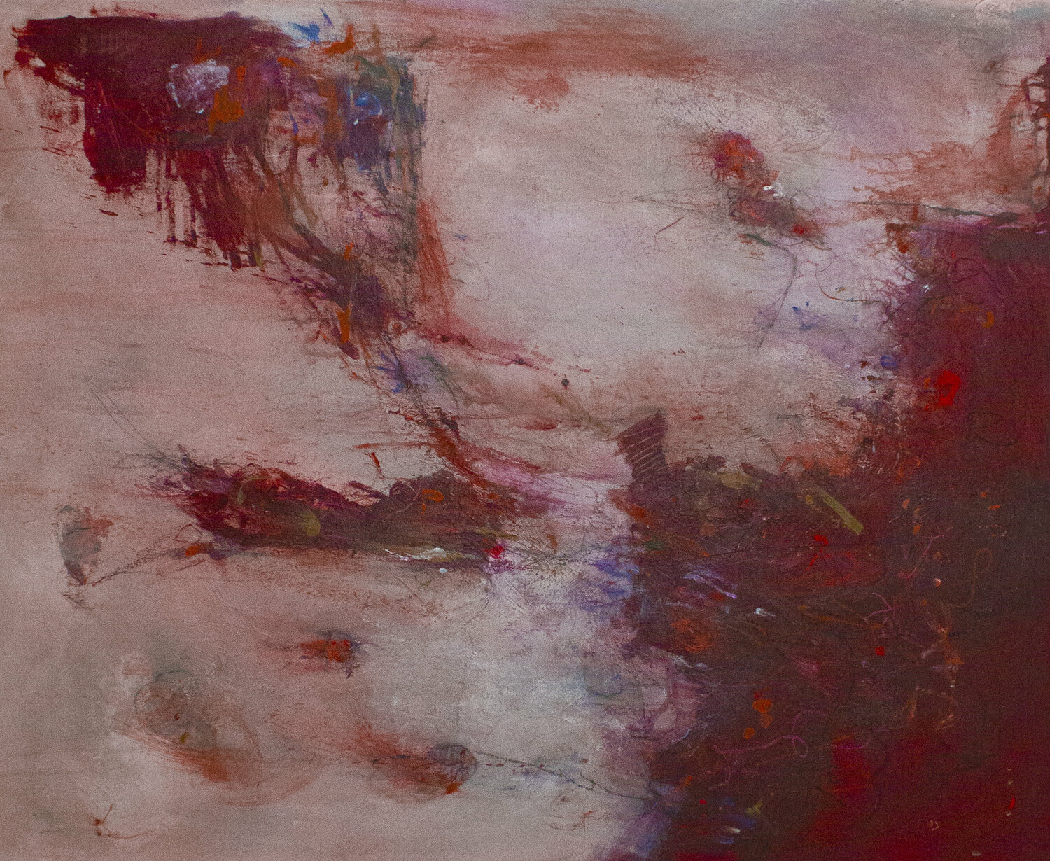 Between Heaven and Earth : Between Light and Darkness Stephanie Visser Original painting for sale